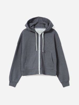 The Track Organic Cotton Hoodie | Dark Heather Grey