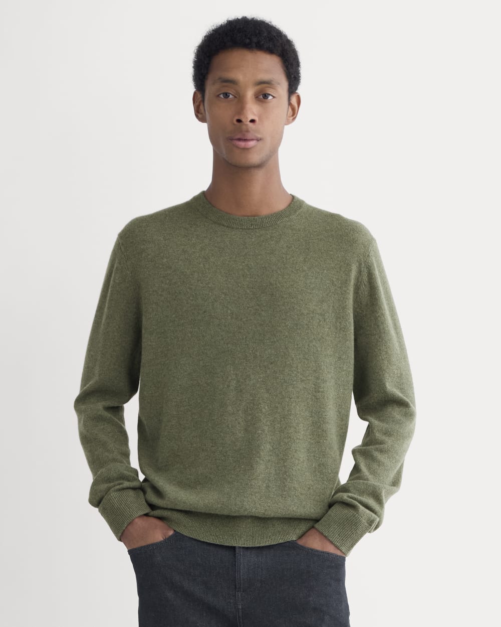 The Cashmere Crew | Heathered Deep Lichen