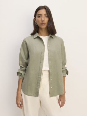 The Must-Have Shirt in Linen | Sage Green
