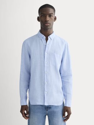 The Classic Shirt in Linen | Light Blue