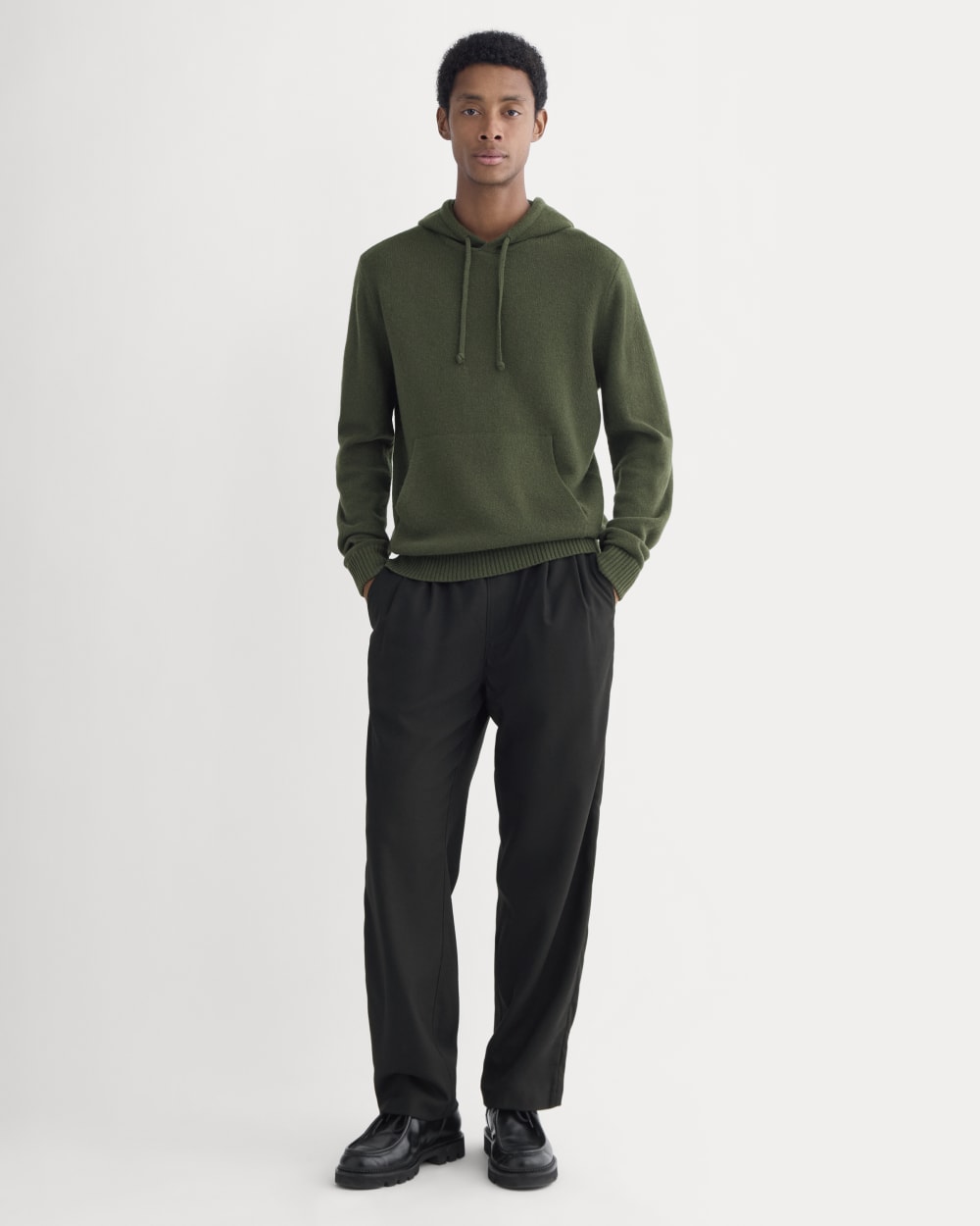 The Felted Merino Hoodie | Dark Forest - Image 3