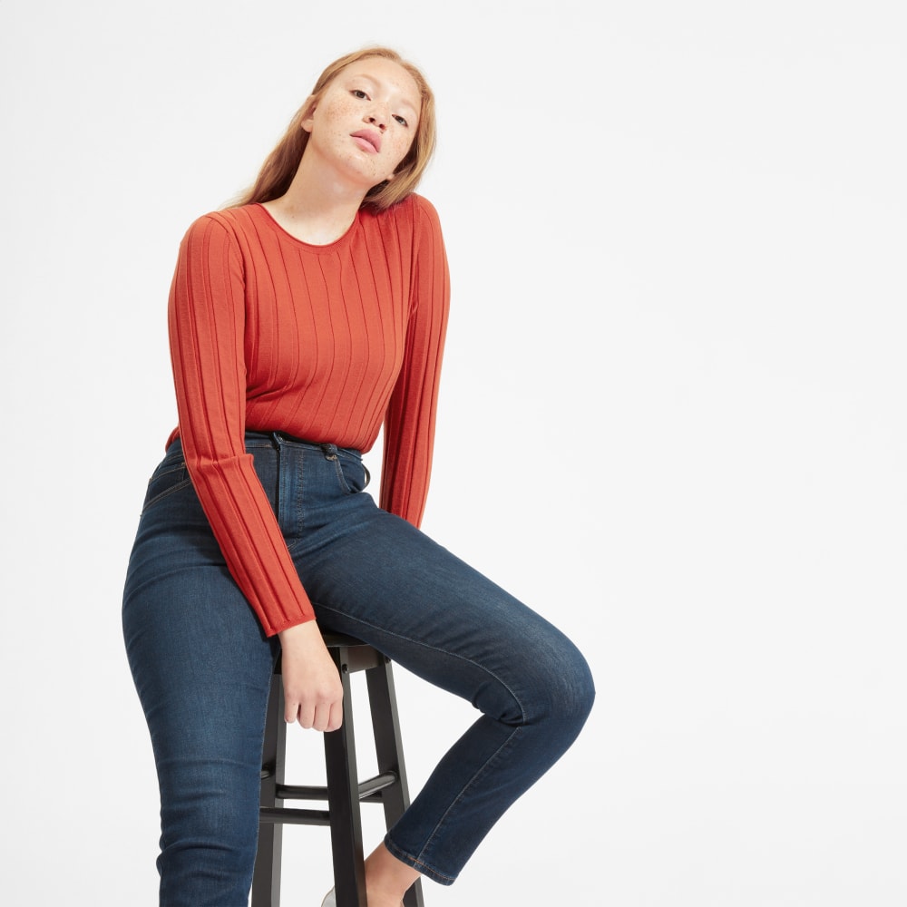 The Authentic Stretch High-Rise Skinny | Dark Blue Wash | 28.5 Inseam - Image 2