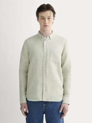 The Classic Shirt in Linen | Elm Gingham