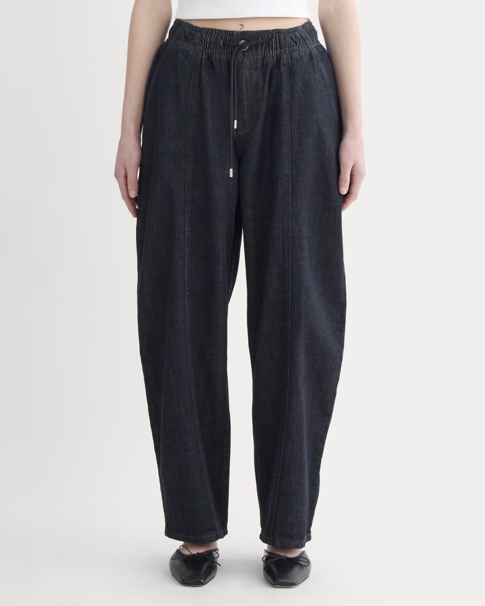 The Drawstring Baggy Jean | Dark Indigo - Image 3