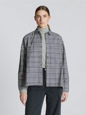 The Boxy Oxford | Ocean Cavern Plaid