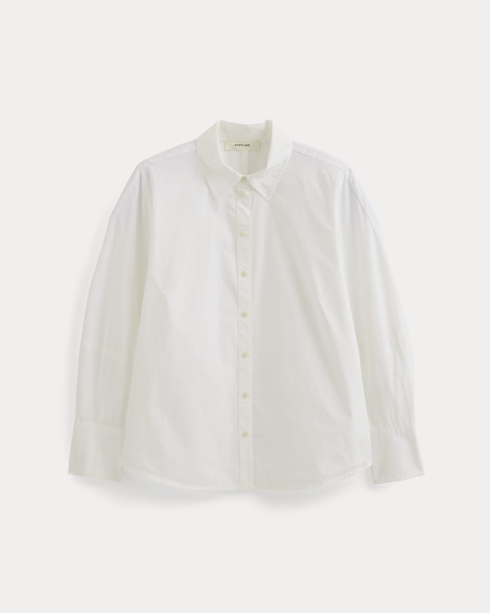 Lantern-Sleeve Shirt in Lightweight Cotton | White - Image 2