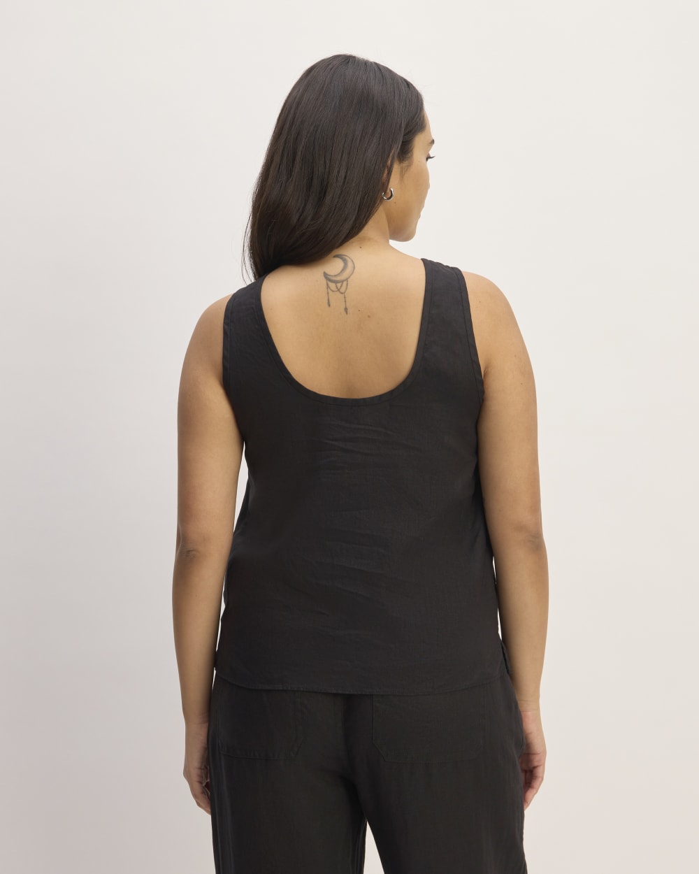 The Scoop Tank in Linen | Black - Image 6