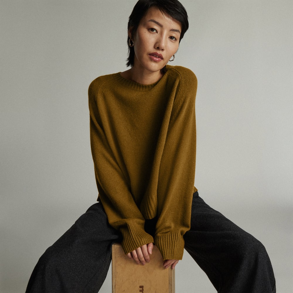 The Cashmere Boxy Crew | Tapenade - Image 7
