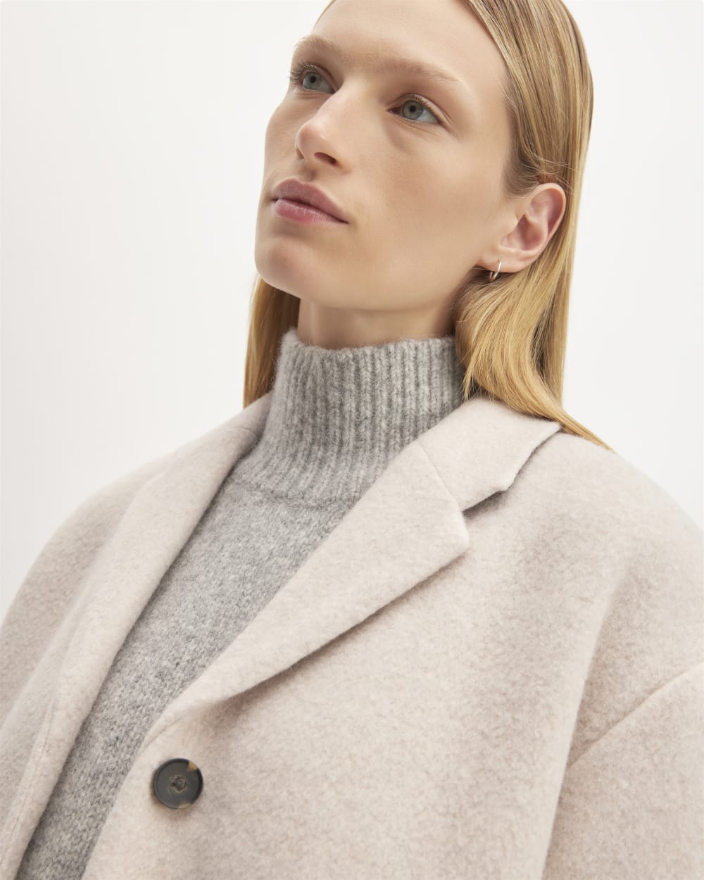 The Italian ReWool? Cocoon Coat | Oat - Image 4