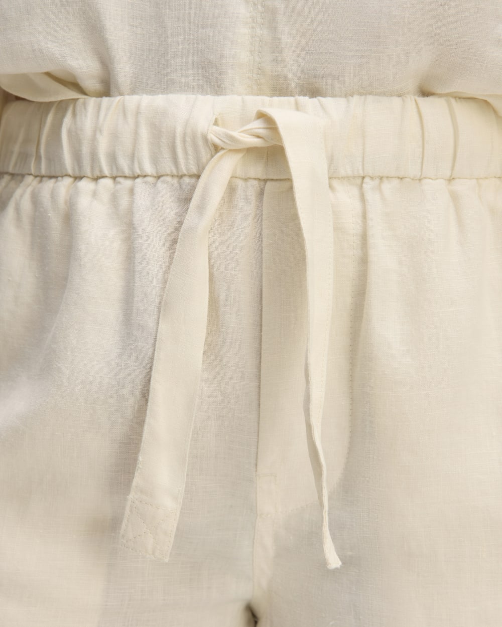 The Linen Pull-On Barrel Pant | Bone - Image 4