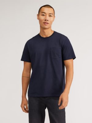 The Premium-Weight Pocket Tee | Uniform | Deep Navy