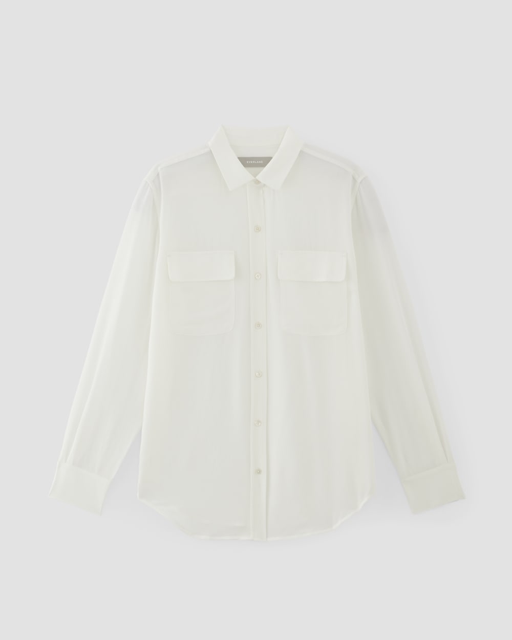 The Utility Shirt in Washable Silk | Off-White - Image 2