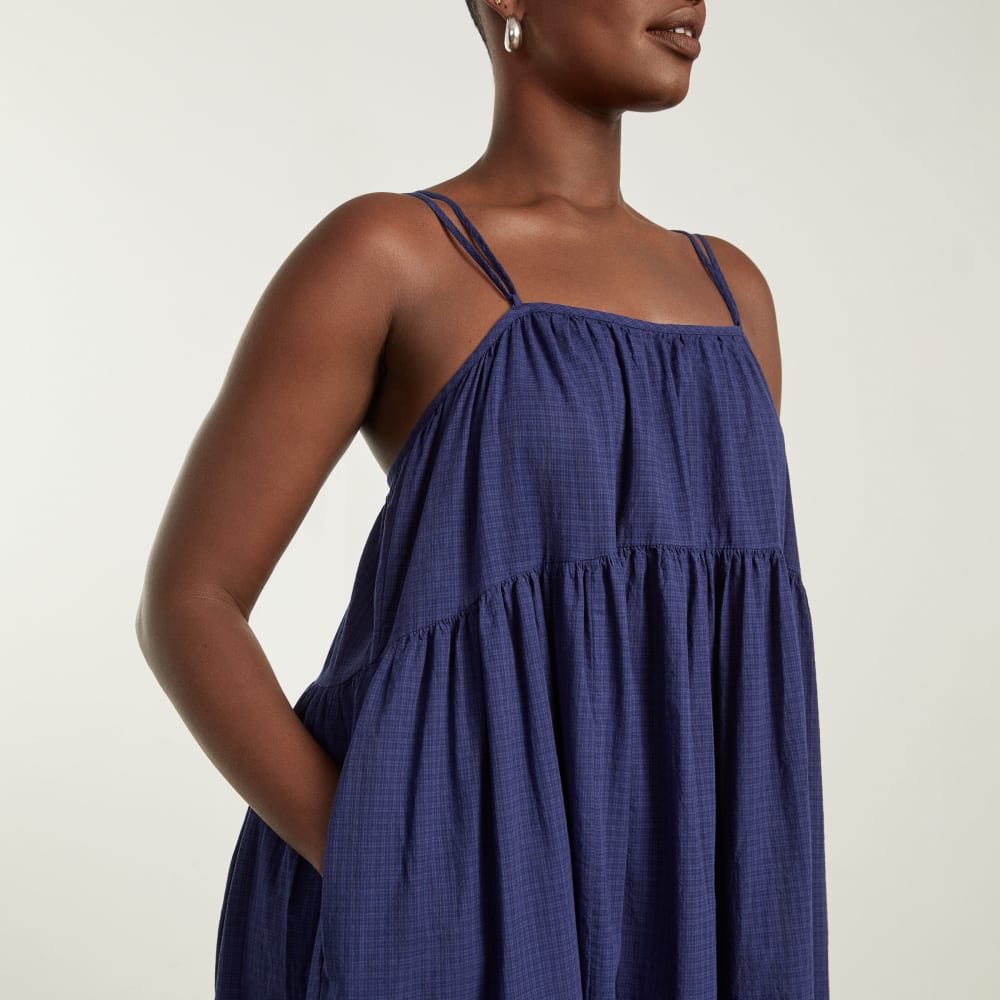The Billow Tiered Maxi Dress | Navy - Image 5