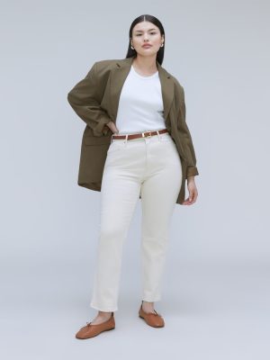 The Cheeky Hourglass Jean | Ecru | 28.5 Inseam