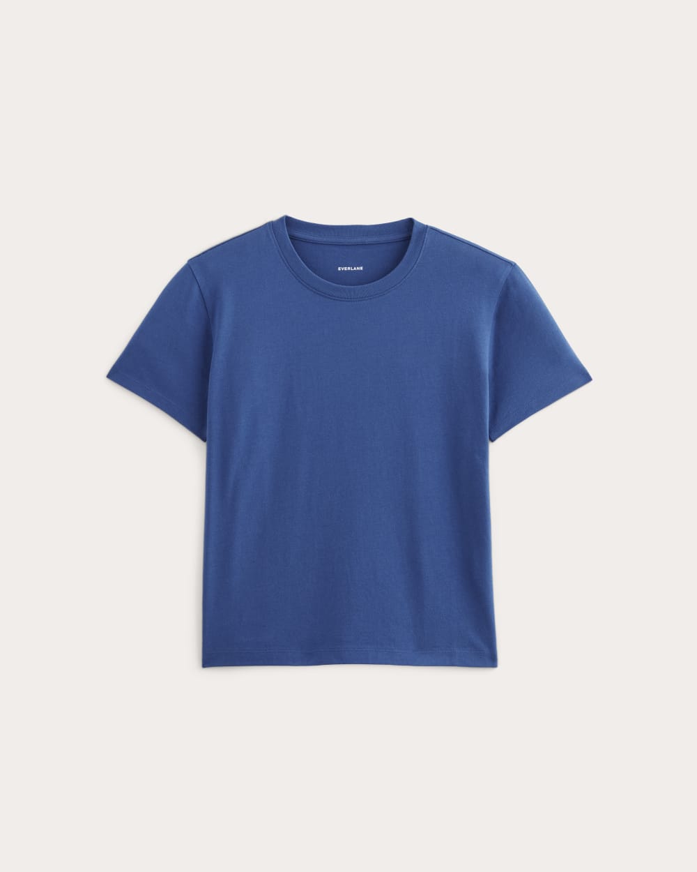 The Box-Cut Tee in Essential Cotton | Bright Cobalt | No Pocket - Image 2