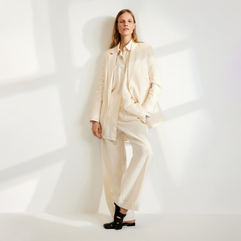 The Oversized Blazer in Linen | Canvas - Image 6