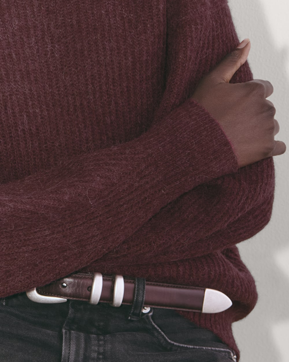 The Cocoon Crew in Alpaca | Burgundy - Image 4