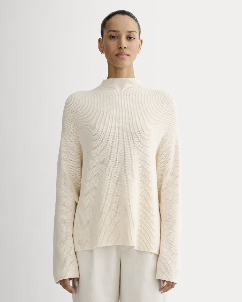 The Slouchy Funnel Neck in Everyday Cotton | Canvas