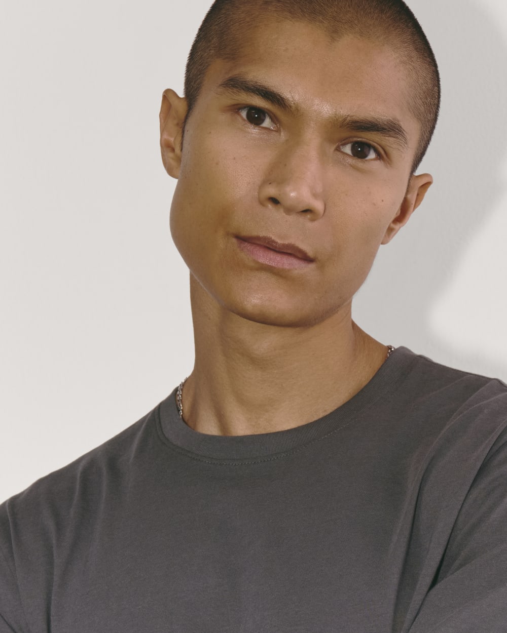 The Essential Organic Long-Sleeve Tee | Graphite - Image 3