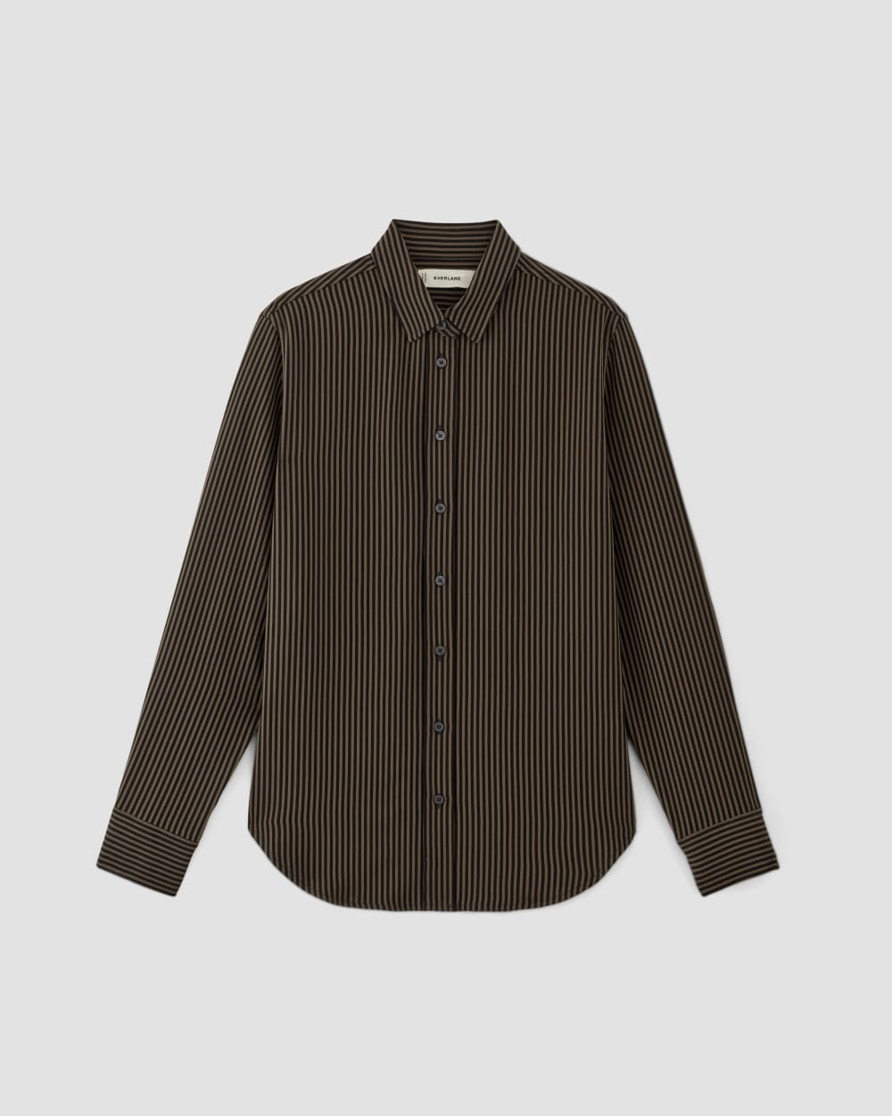 The City Stripe Relaxed Shirt | Cocoa / Black - Image 2
