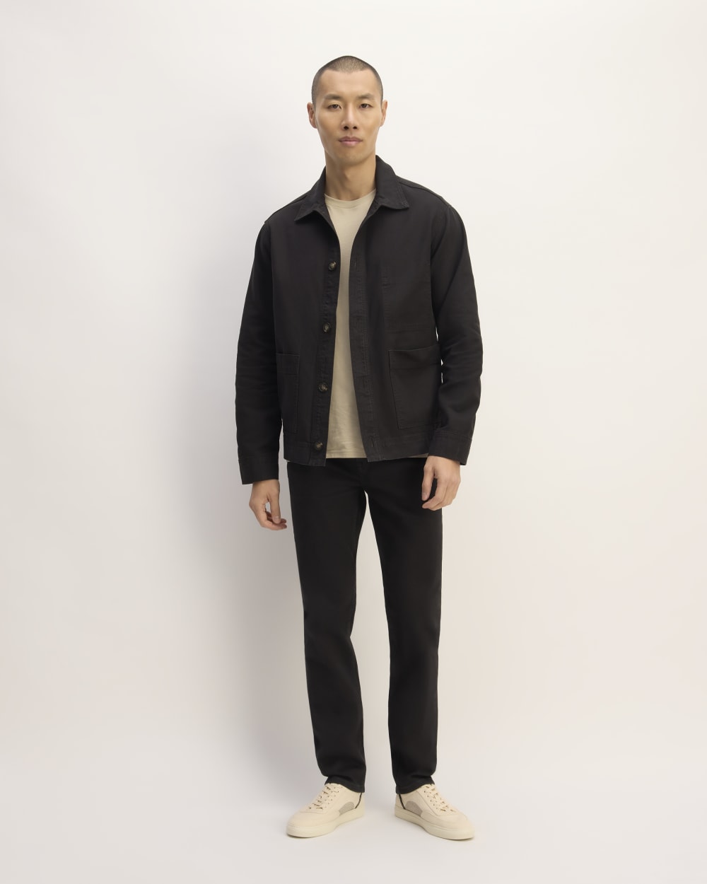 The Organic Cotton Chore Jacket | Black - Image 6