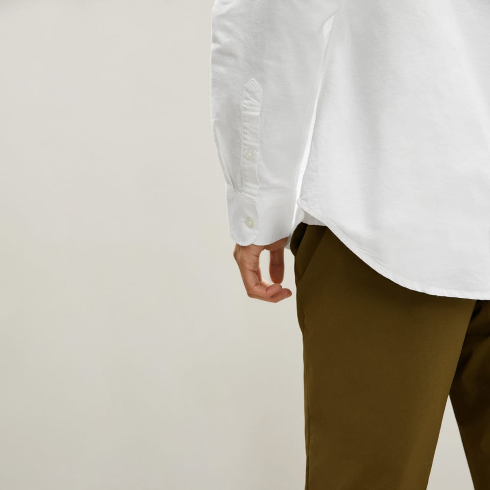 The Standard Fit Japanese Oxford Shirt | Uniform | White | Standard - Image 6