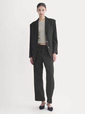 Straight-Leg Trouser in Tailor Twill | Black