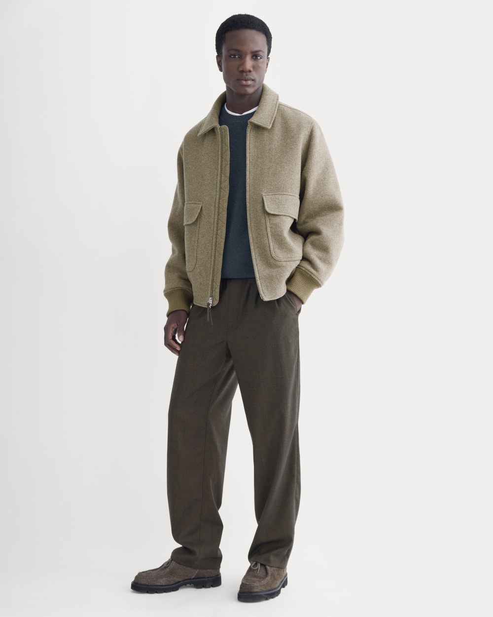 ReWool Flight Jacket | Heather Taupe - Image 3