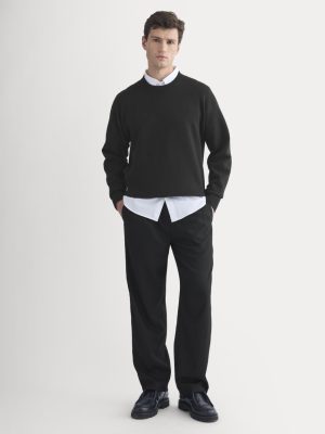 Pleated Trouser in Tailor Twill | Black