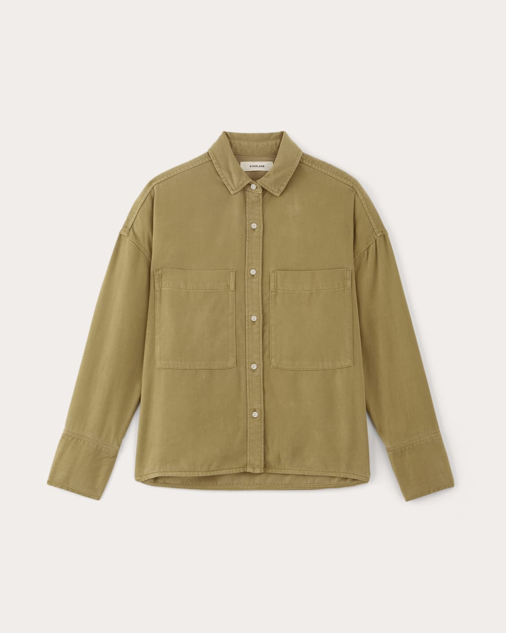 The Boxy Overshirt in Buttersoft | Fennel Seed - Image 2