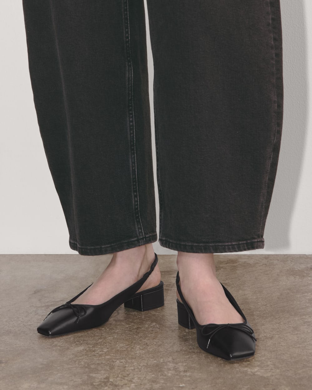 The Ballet Slingback Heel | Black - Image 2