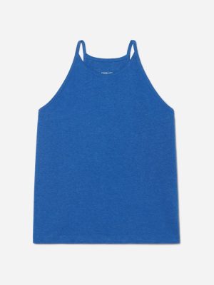 The Hemp Cutaway Tank | Deep Blue