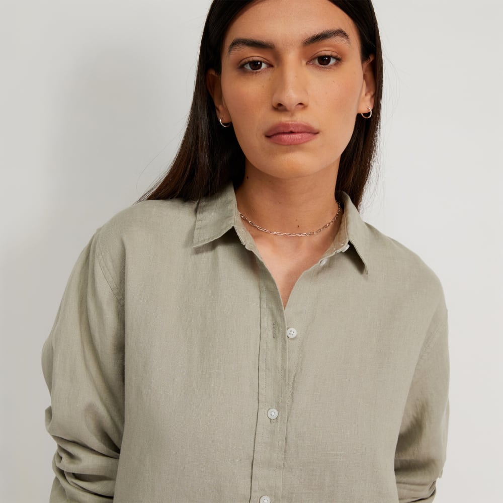 The Must-Have Shirt in Linen | Seagrass - Image 4