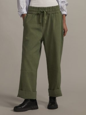 The Canvas Organic Cotton Pull-On Pant | Forest Green