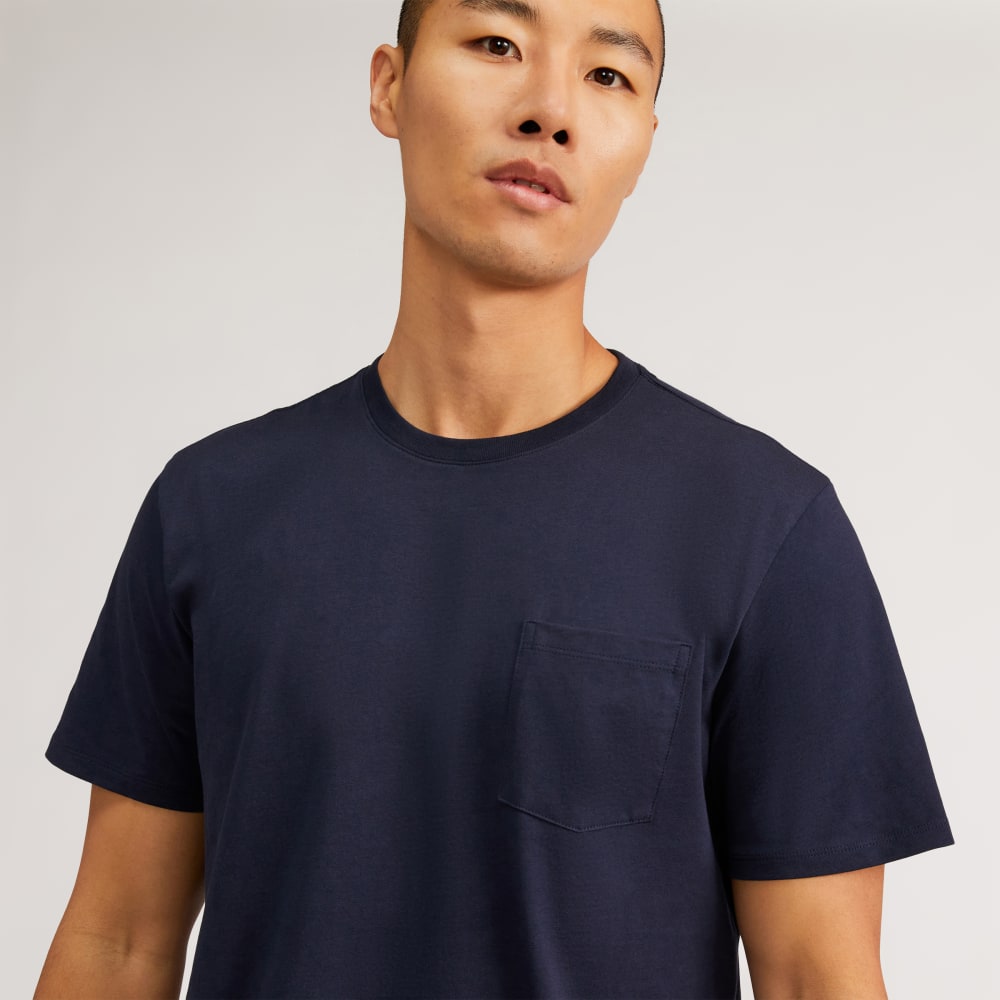 The Premium-Weight Pocket Tee | Uniform | Deep Navy - Image 4