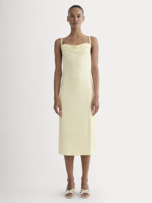 The Tank Midi Dress in Butterknit | Light Yellow