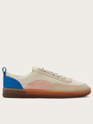 The Tread-Bare Sneaker | Canvas / Lapis Blue / Classic Red