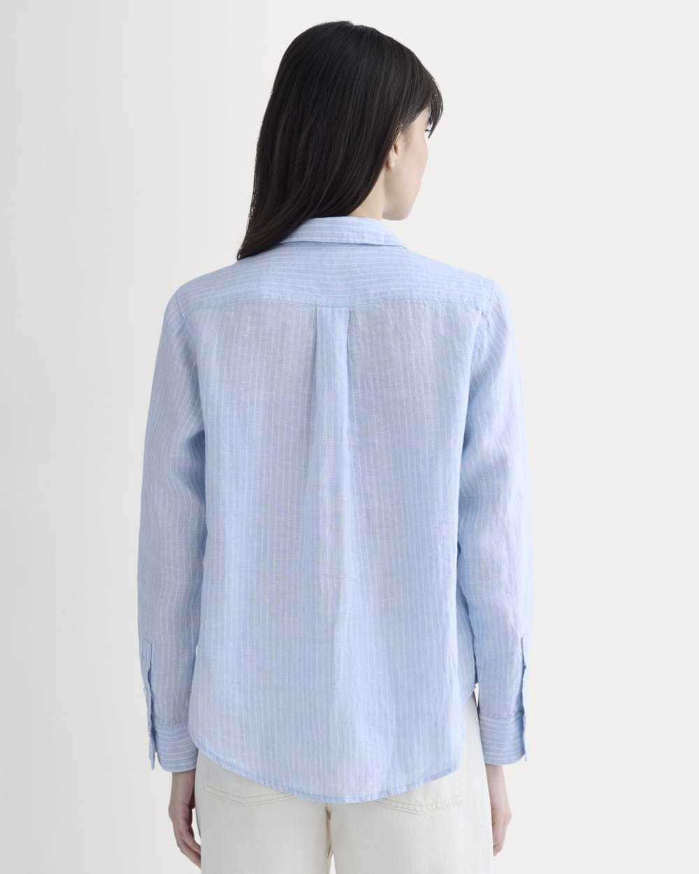 The Must-Have Shirt in Linen | Sky Blue / White - Image 5
