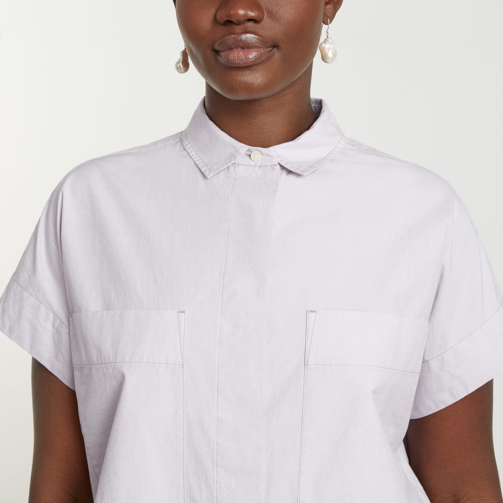 The Short-Sleeve Box Shirt | Dusty Lavender - Image 7