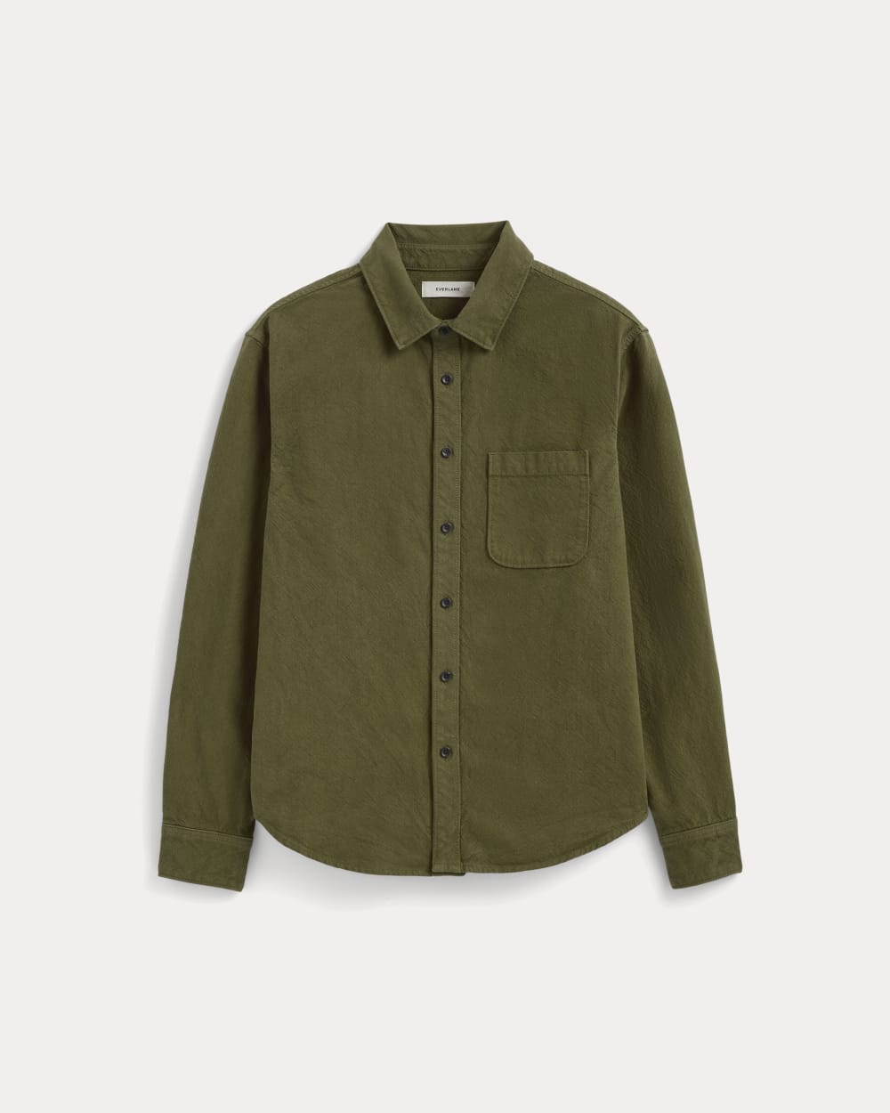 The Canvas Organic Cotton Overshirt | Olive - Image 2