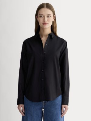 The Must-Have Shirt in Silky Cotton | Black