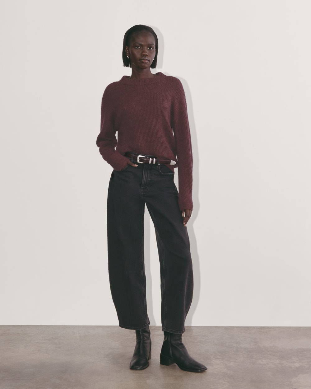 The Cocoon Crew in Alpaca | Burgundy - Image 5