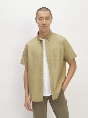 The Organic Short Sleeve Oxford Shirt | Cornstalk