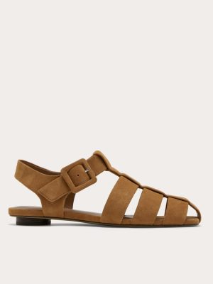 The Day Fisherman Sandal | Saddle Brown Suede