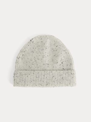 The Cashmere Ribbed Beanie | Frost Donegal