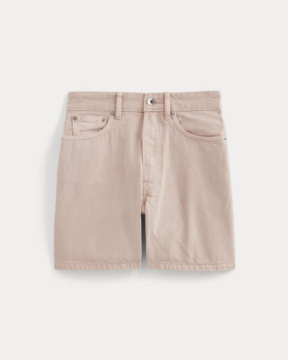 The A-Line Denim Short | Garment-Dyed Pink - Image 2