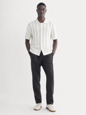 The Linen Easy Pant | Black