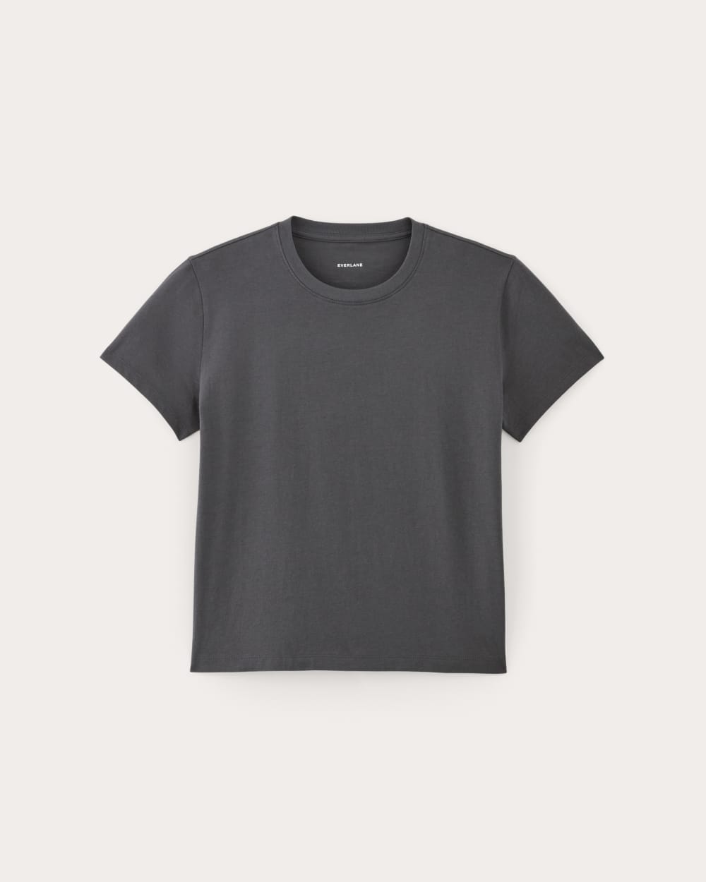 The Box-Cut Tee in Essential Cotton | Graphite | No Pocket - Image 2