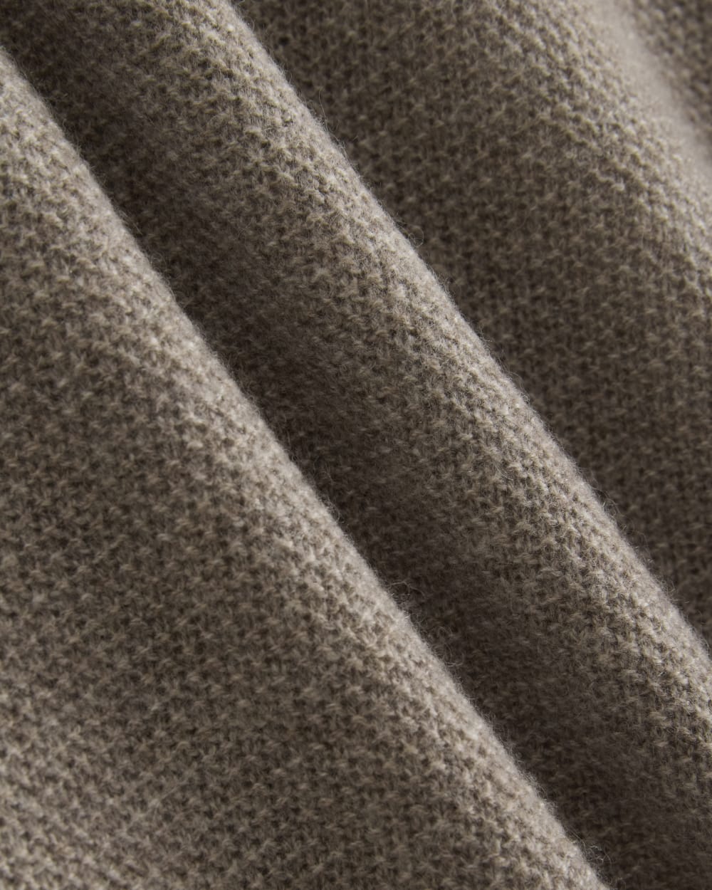 Henley in Wool Cashmere | Light Heathered Taupe - Image 6