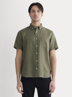 The Classic Short-Sleeve Shirt in Linen | Kalamata